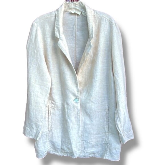 Christian Siriano Cream Blazer - Picture 1 of 6